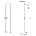 Thanh trượt sen tắm TOTO TBW01015B